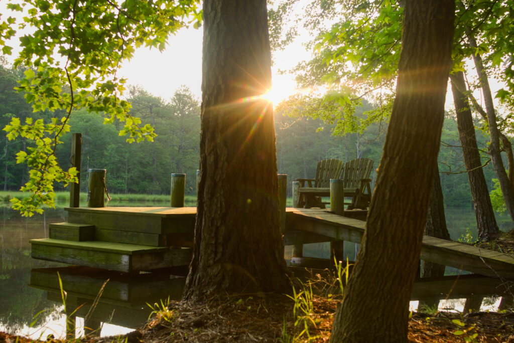 Dock Sunrise - Casa Blue Heron