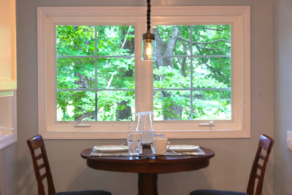 Breakfast nook at Casa Blue Heron