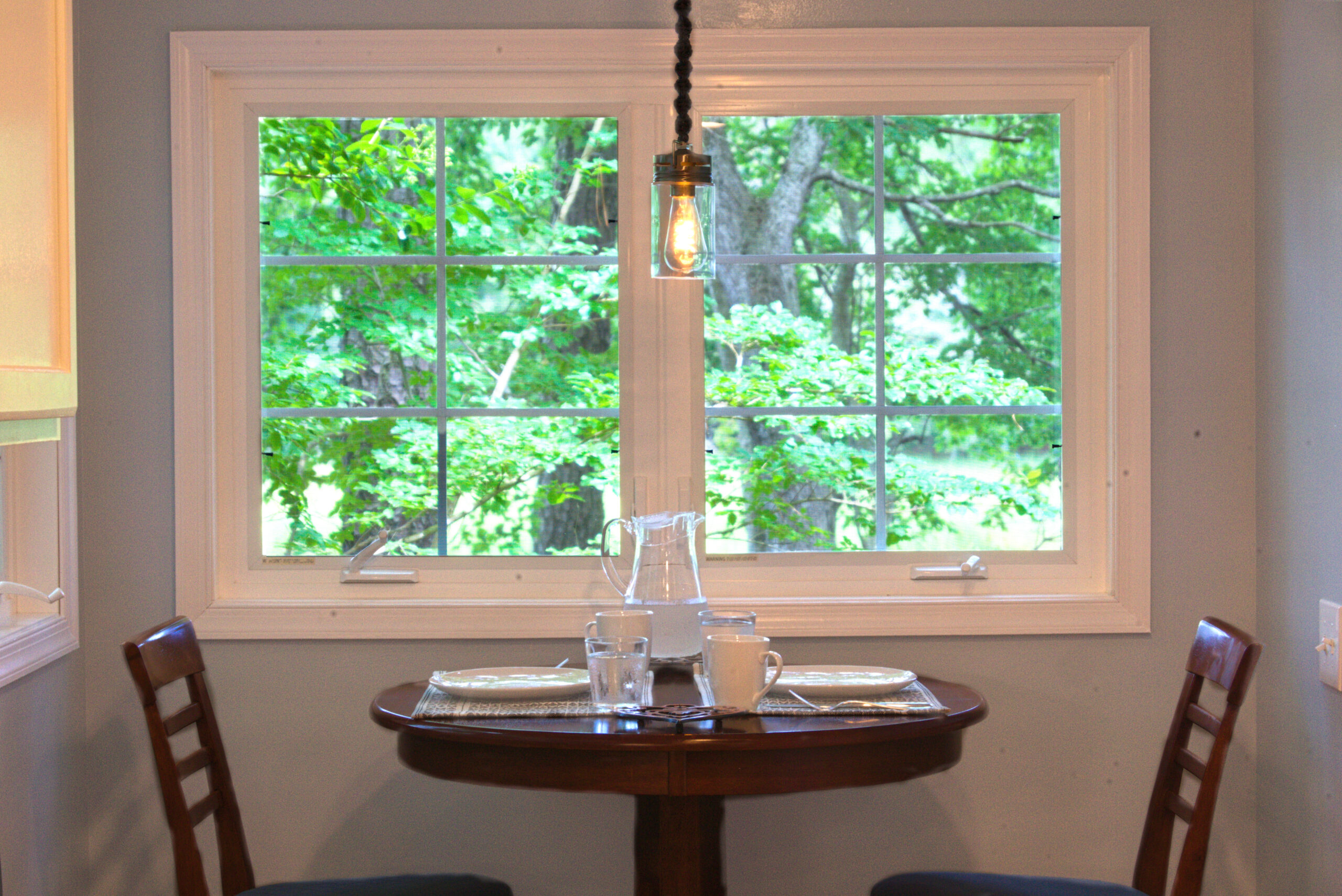 Breakfast nook at Casa Blue Heron